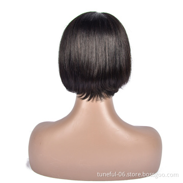 Tuneful 2021 new products bet quality lace front 004 MAMA 150% 180% 10 inch straight short bob wigs hot on selling
